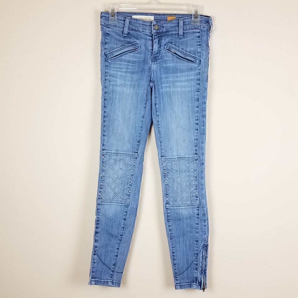 Pilcro and The Letterpress Anthropologie Skinny Cropped Jeans Size 26